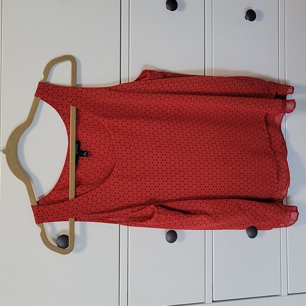 Banana Republic geometric red tank